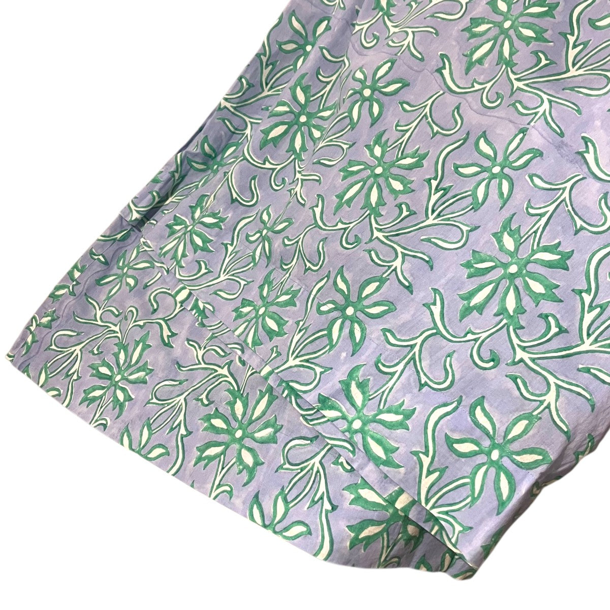 ne quittez pas(ヌキテパ) 総柄オールインワン ブルー×パープル