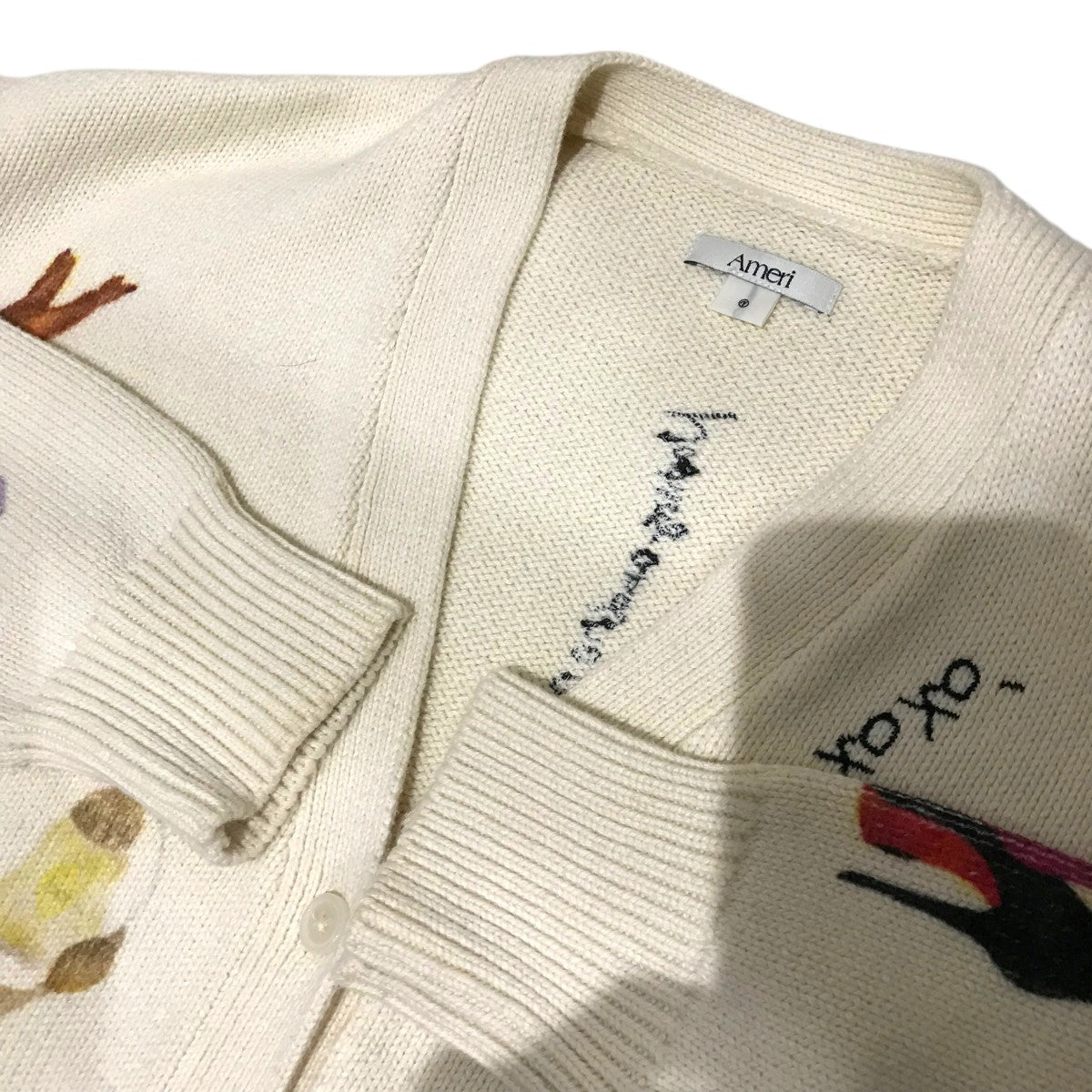 AMERI(アメリ) 【LITTLE FUNNY FACE KNIT CARDIGAN】リトルファニー