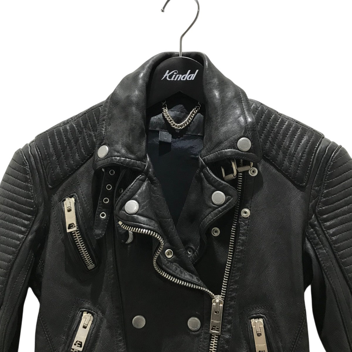 BURBERRY PRORSUM バーバリープローサム レザージャケット ＊ BURBERRY PRORSUM(バーバリープローサム) レザーバイカージャケット