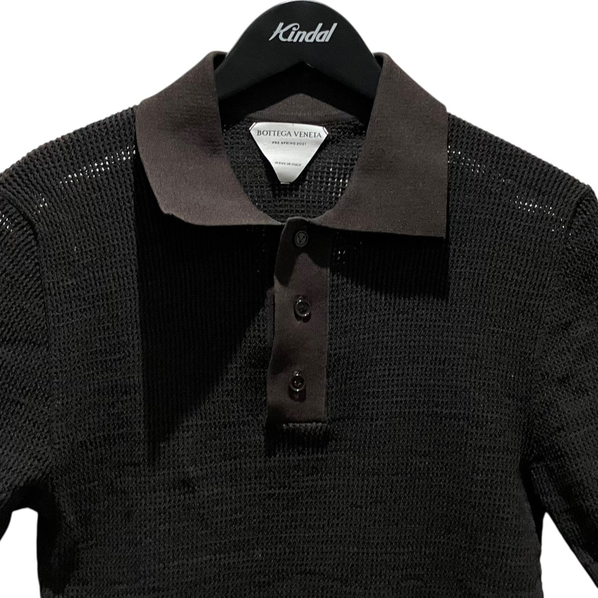 BOTTEGA VENETA 21SSメッシュポロシャツ647177 古着・中古-3枚目のアイテム画像