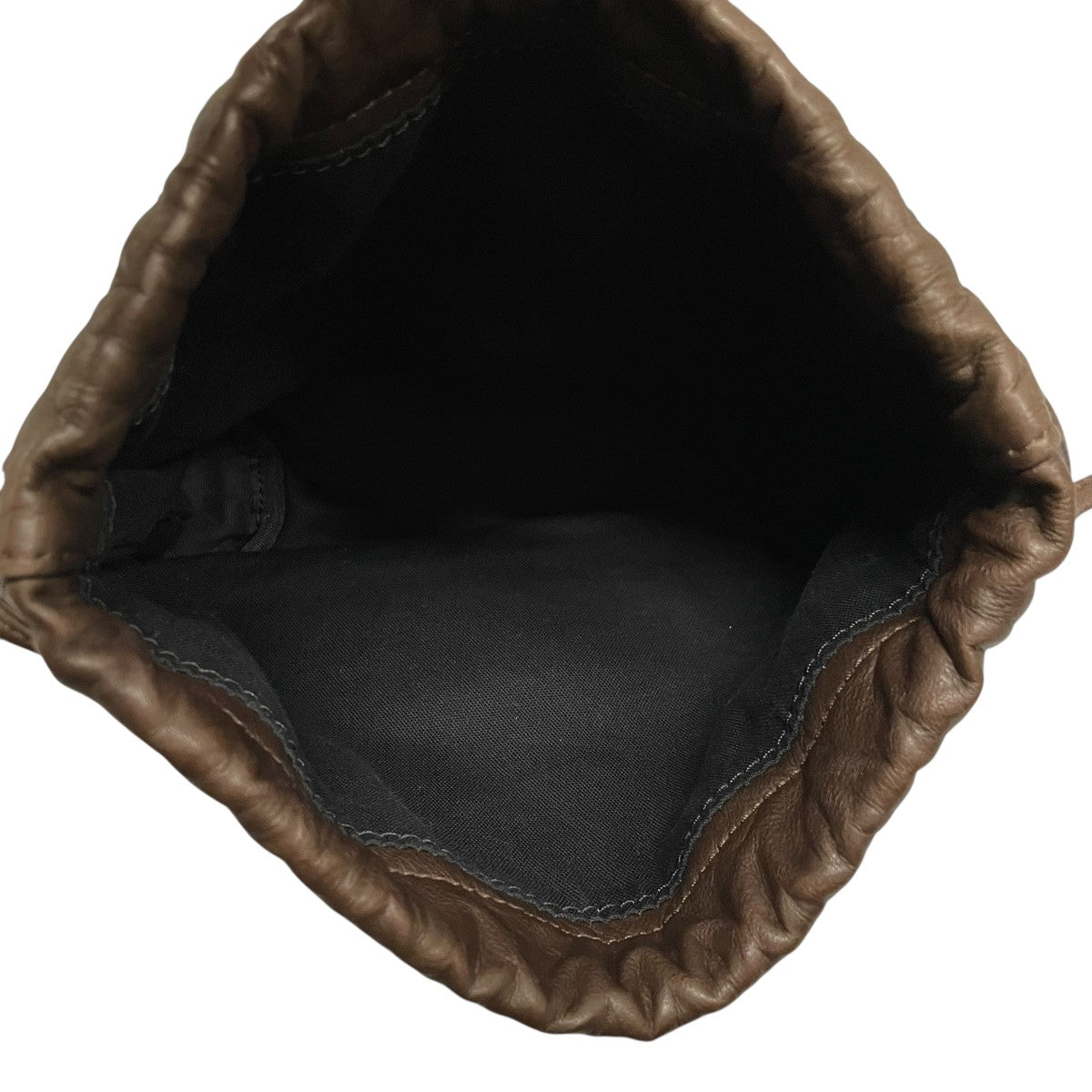 SOFT LEATHER DRAWSTRING BAG巾着バッグ