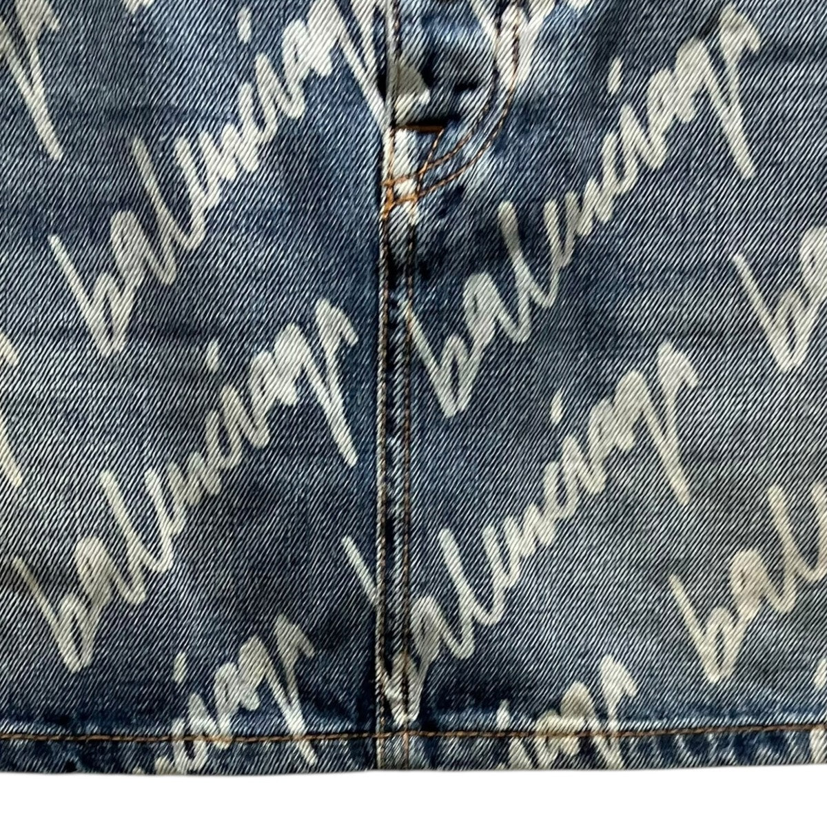 BALENCIAGA 総柄デニムミニスカート681802 古着・中古-4枚目のアイテム画像