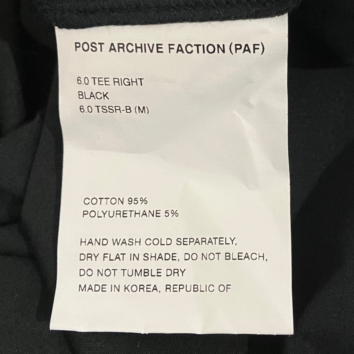 POST ARCHIVE FACTION (PAF) 【6．0 TEE RIGHT】半袖Tシャツ 古着・中古-6枚目のアイテム画像