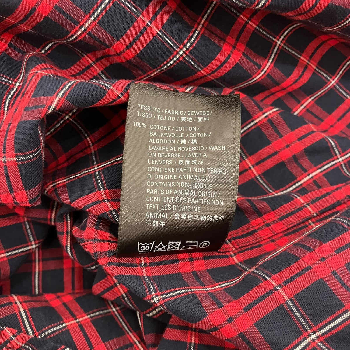 BALENCIAGA チェックシャツ621901 古着・中古-7枚目のアイテム画像