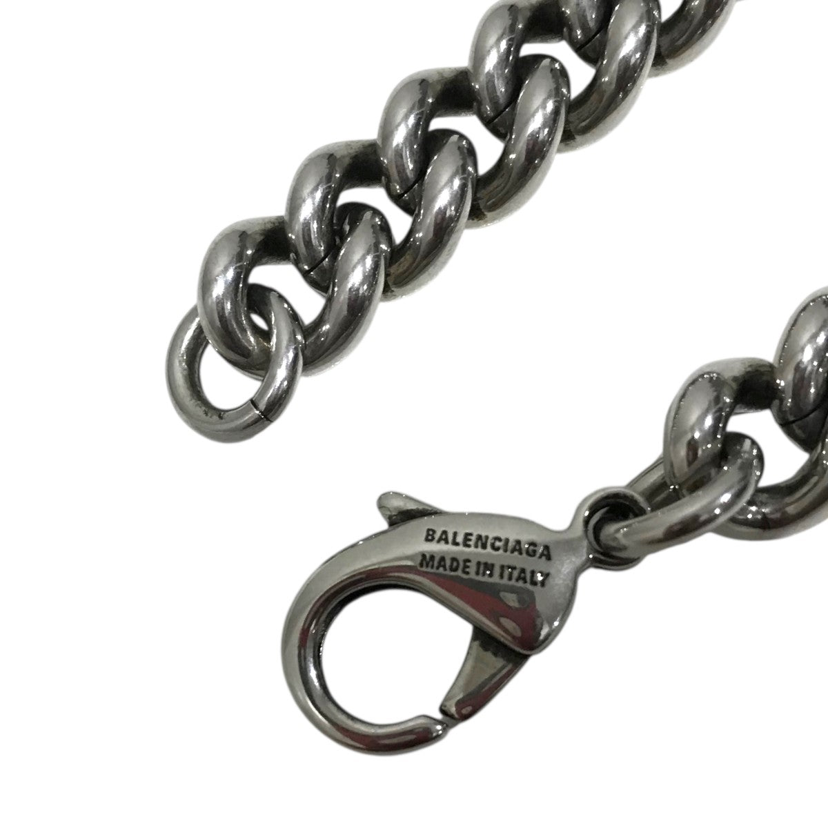 Balenciaga バレンシアガ BB ロゴ チェーンブレスレット【L】 BALENCIAGA BB カーブチェーン ブレスレット 人気 (BALENCIAGA