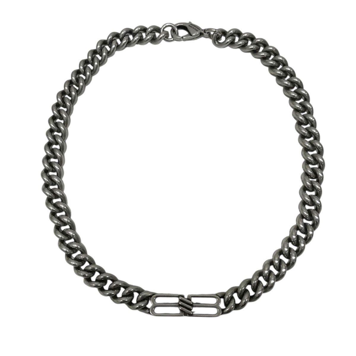 BALENCIAGA(バレンシアガ) BB ICONグルメットネックレス シルバー