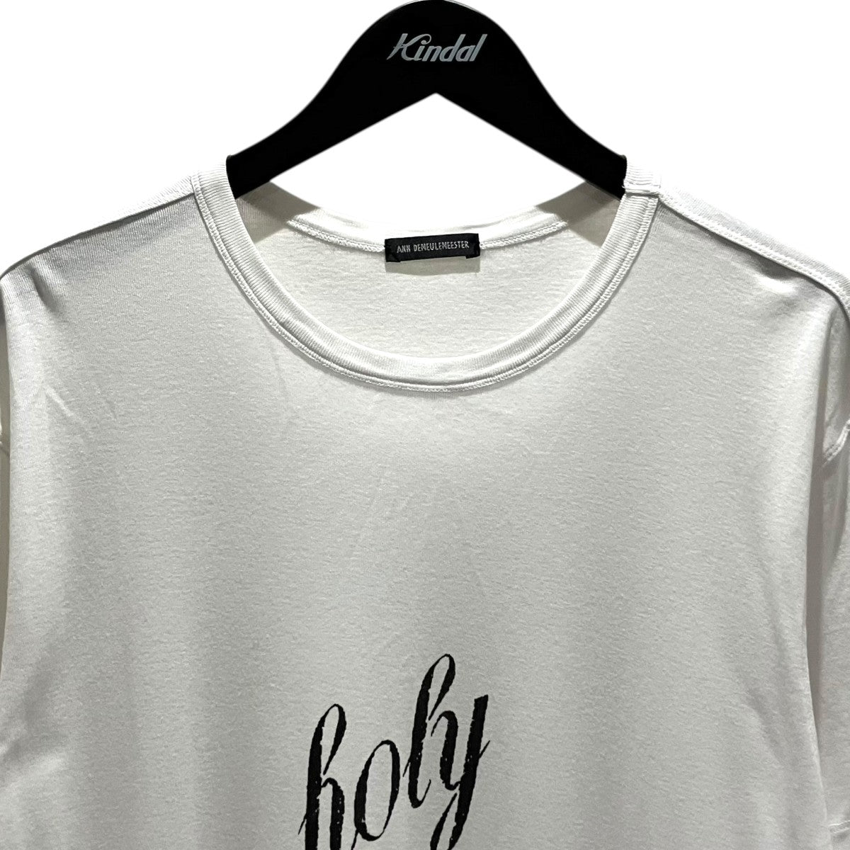 ANN DEMEULEMEESTER holyプリントTシャツ2102-M-JE33-222-002 古着・中古-3枚目のアイテム画像