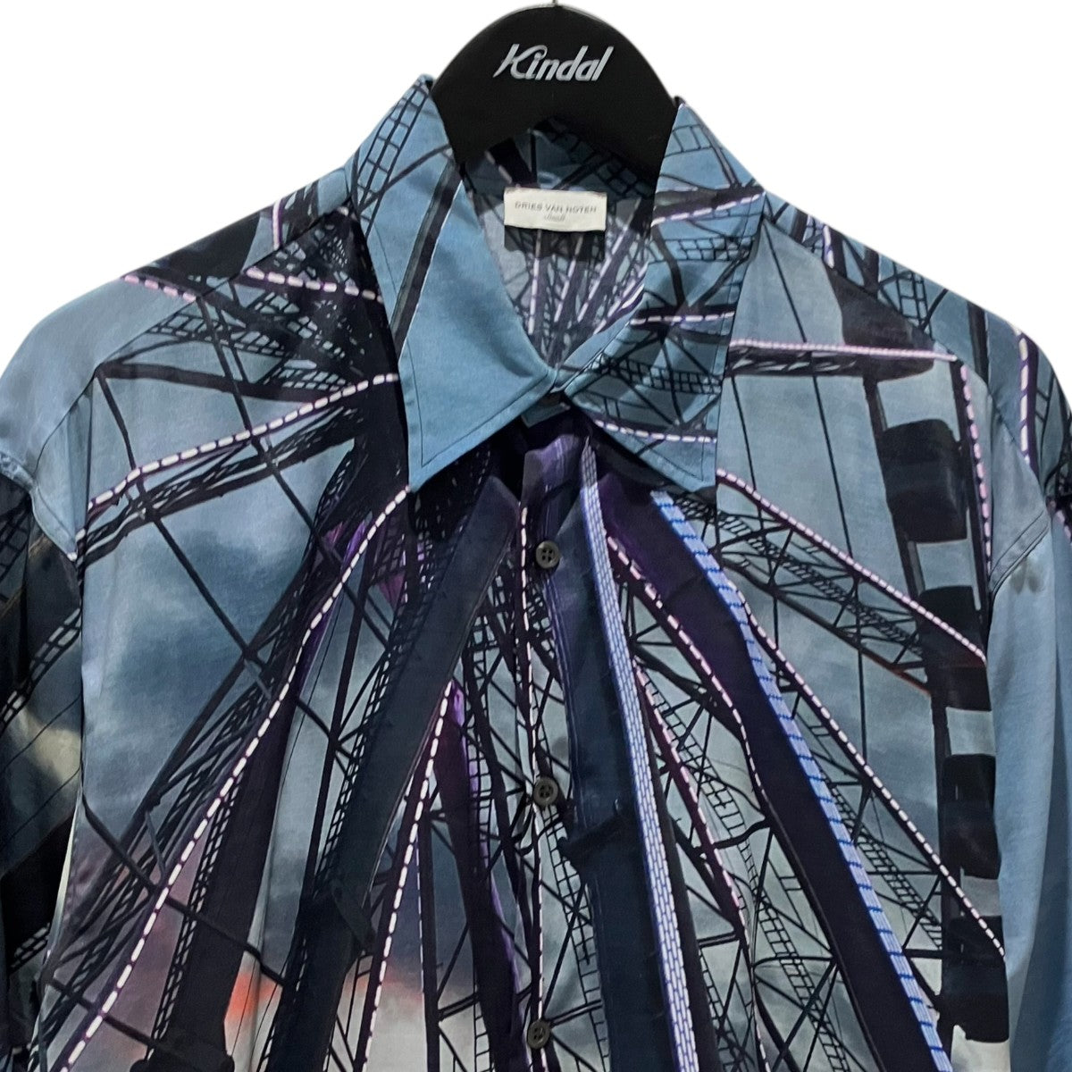 DRIES VAN NOTEN 総柄半袖シャツ 古着・中古-3枚目のアイテム画像