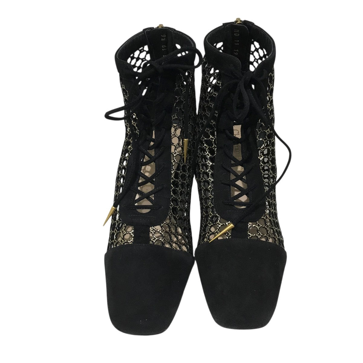 Christian Dior メッシュレースアップブーツ 古着・中古-3枚目のアイテム画像