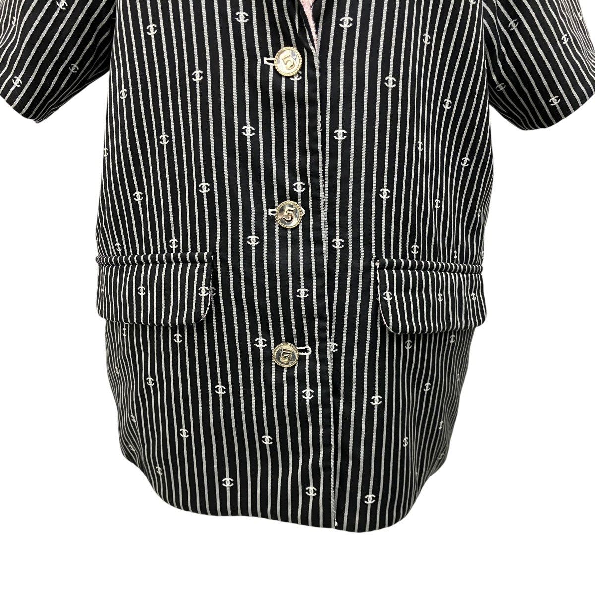 CHANEL ココマーク コットン半袖ジャケットP70675V61802 古着・中古-4枚目のアイテム画像