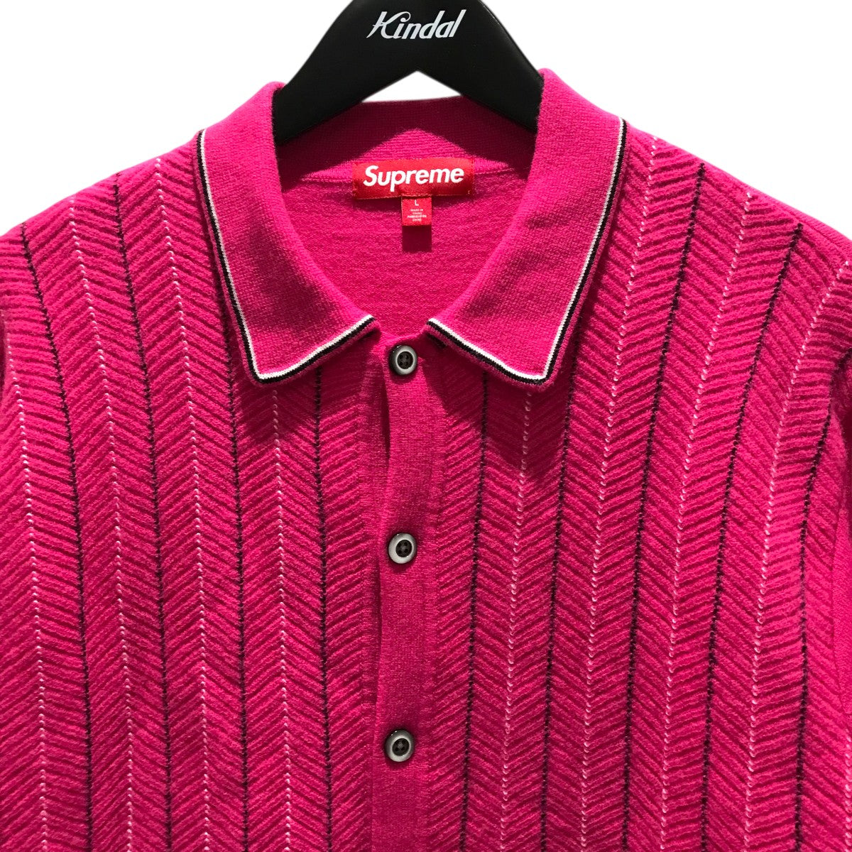 シュプリーム　へリボーンカーディガン 中古・古着通販】SUPREME (シュプリーム) 25SS Herringbone Cardigan