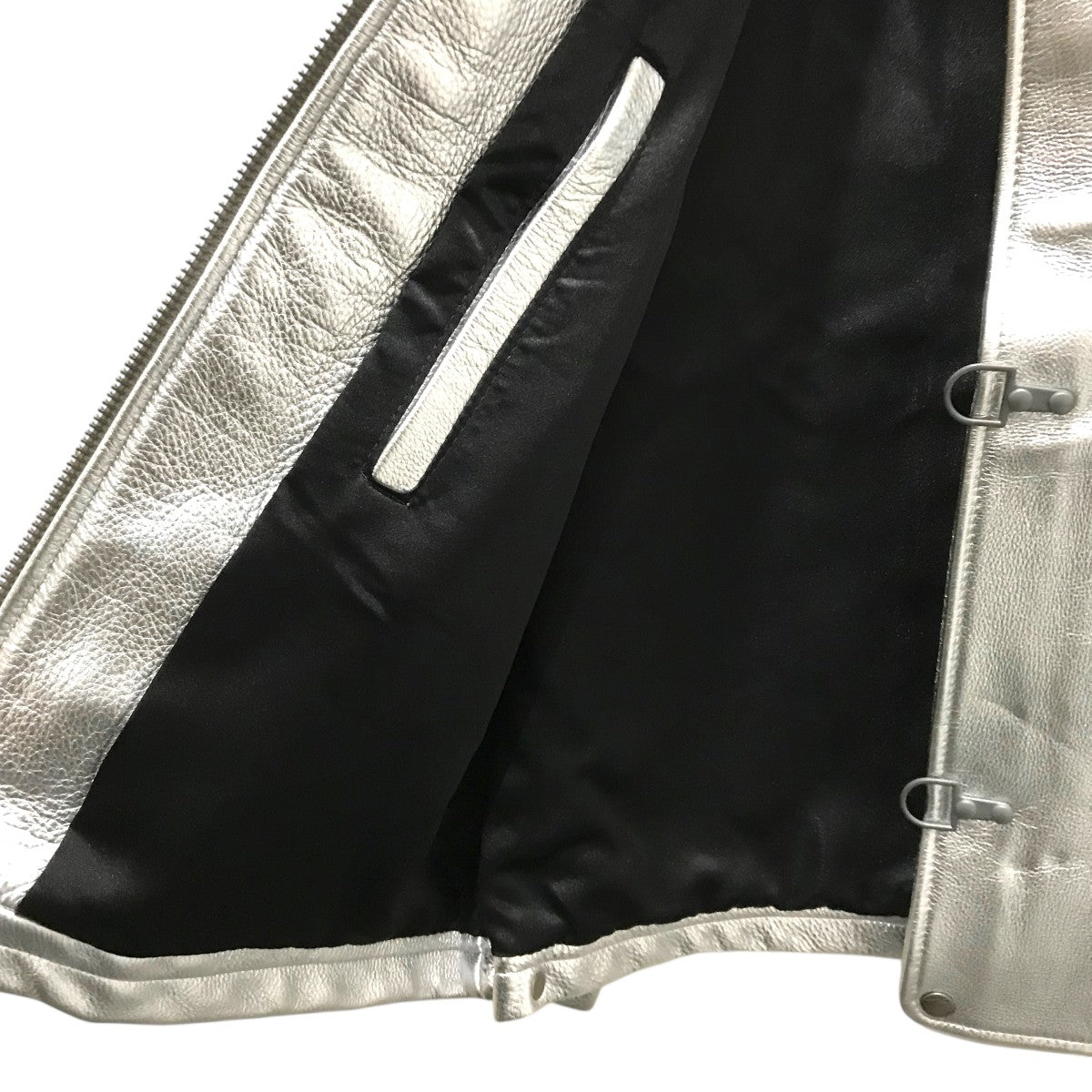 Supreme×Schott 25SS【Leather Clip Jacket】レザークリップジャケット 古着・中古-4枚目のアイテム画像