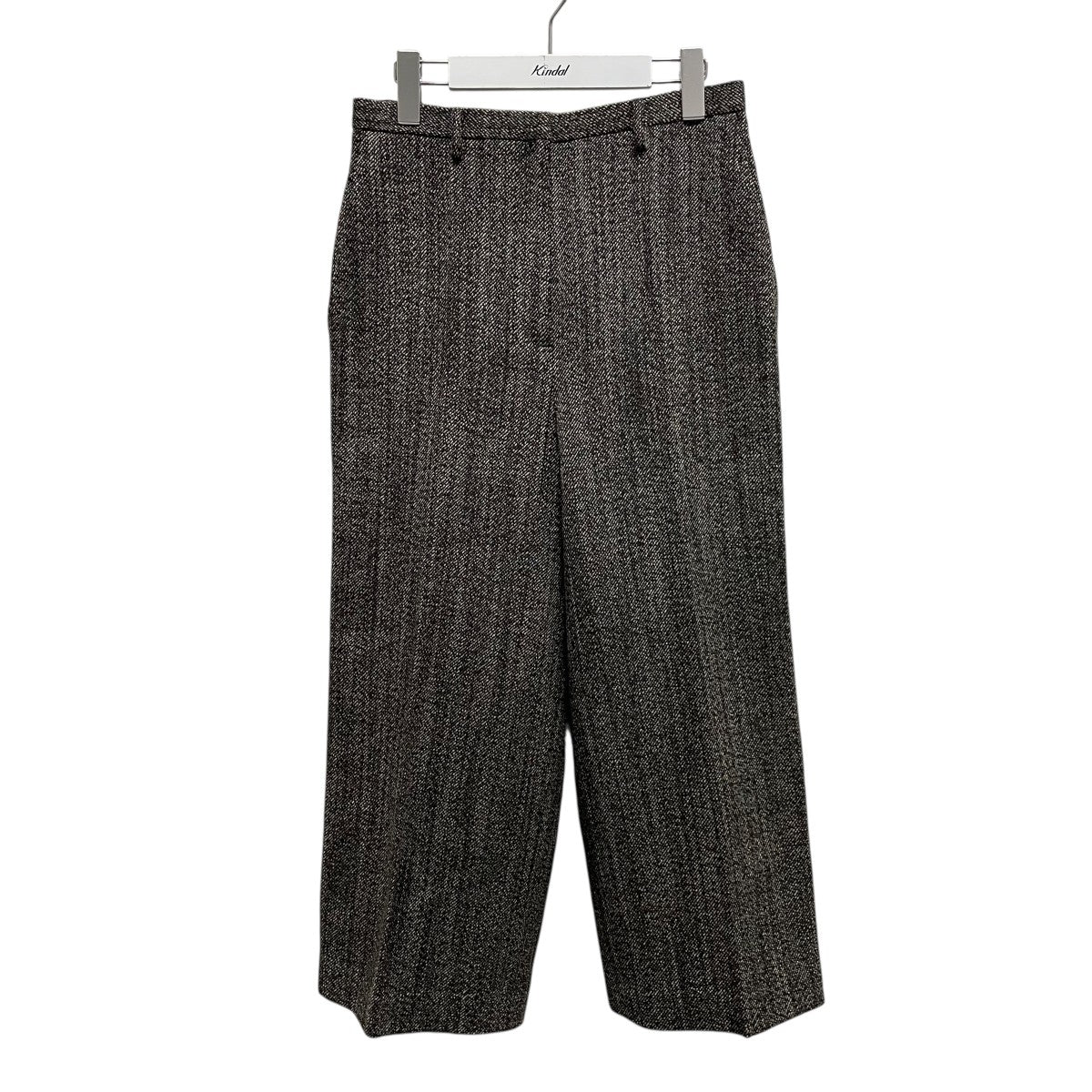 DES PRES(デプレ) ウールスラブミックス セミワイドクロップドパンツ