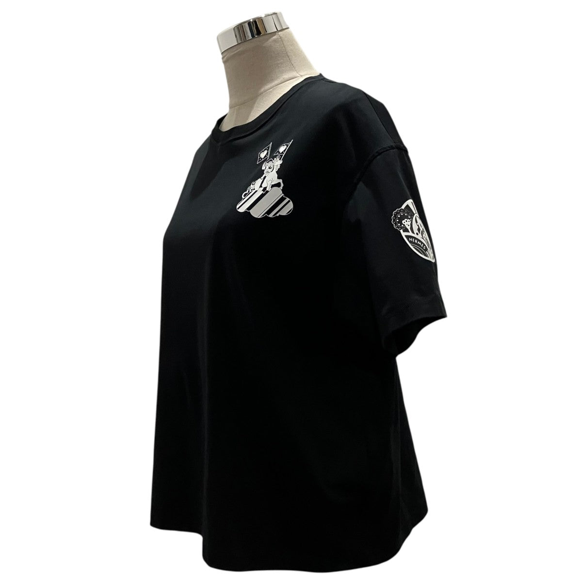 HERMES バックプリントTシャツ2E4602DU 古着・中古-3枚目のアイテム画像