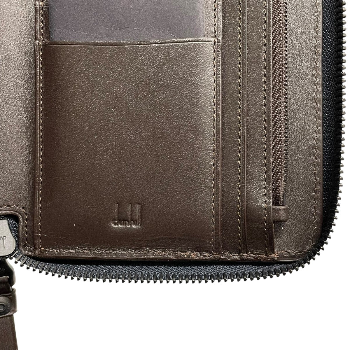 dunhill ダンヒル シャーシ ラウンドファスナーラウンドジップウォレットCHASSIS 古着・中古-4枚目のアイテム画像