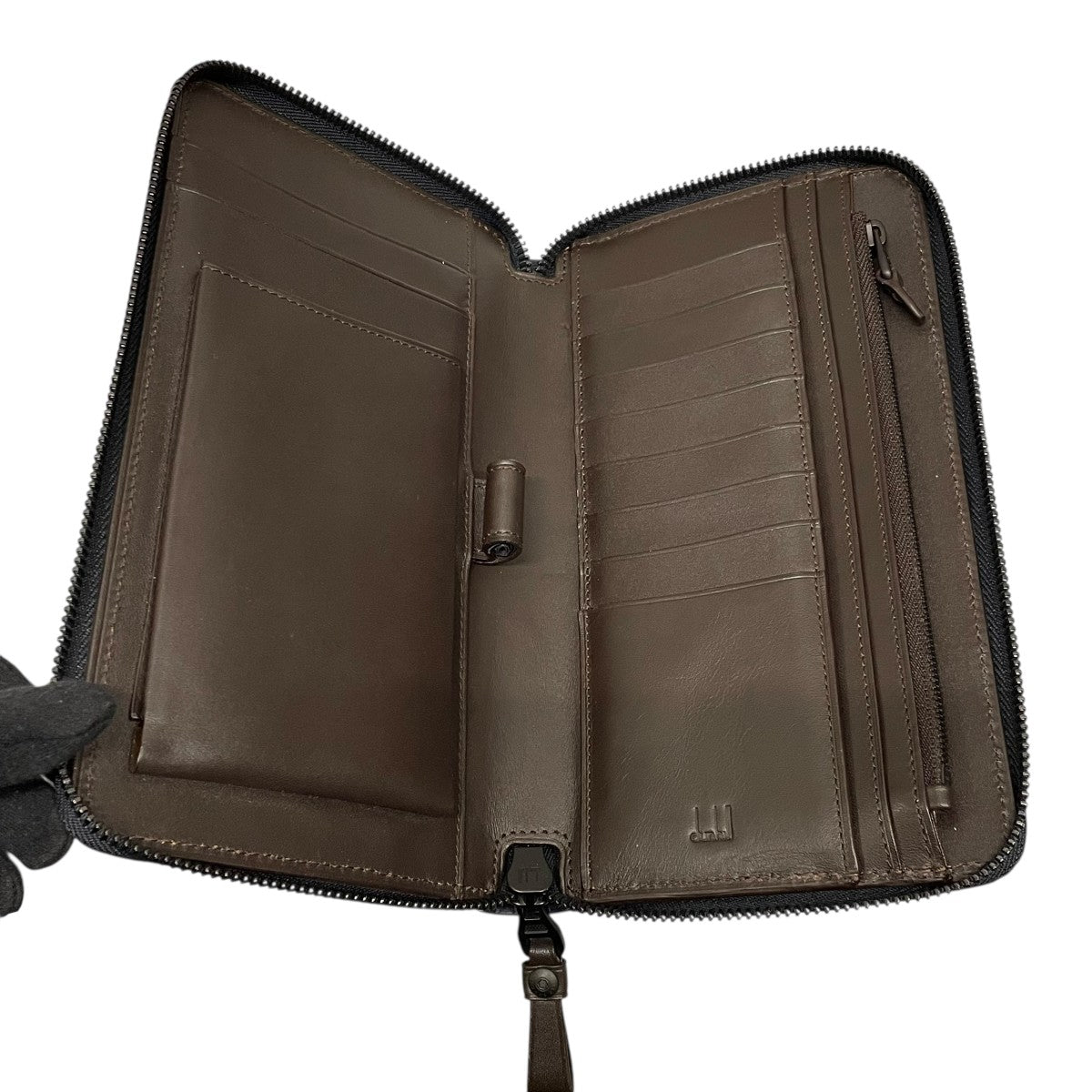 dunhill ダンヒル シャーシ ラウンドファスナーラウンドジップウォレットCHASSIS 古着・中古-5枚目のアイテム画像