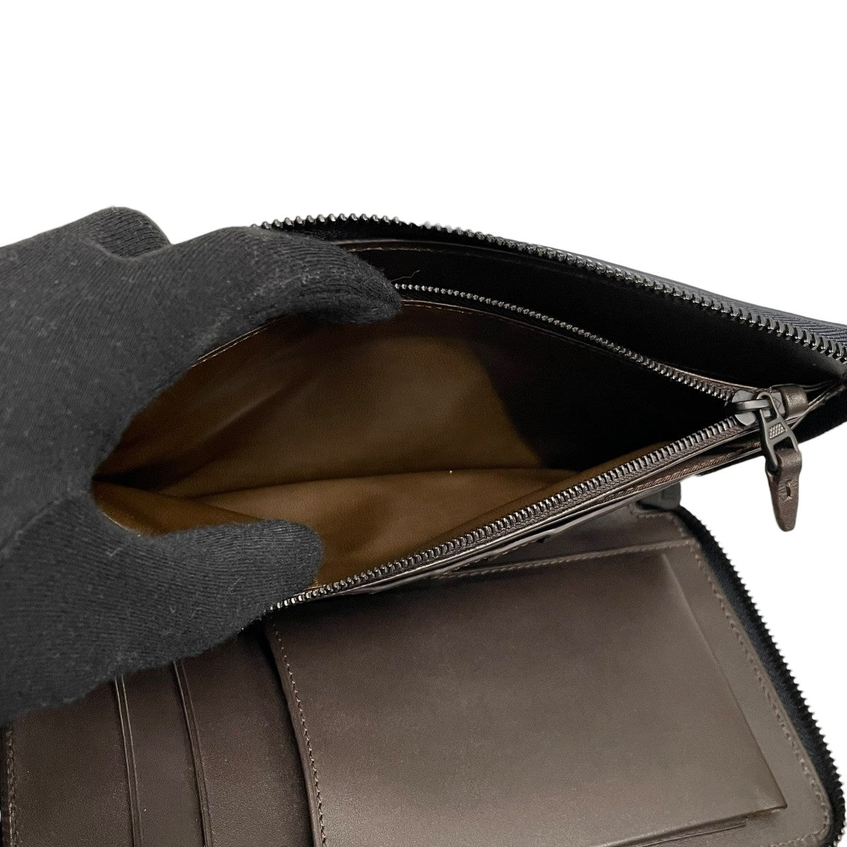 dunhill ダンヒル シャーシ ラウンドファスナーラウンドジップウォレットCHASSIS 古着・中古-6枚目のアイテム画像