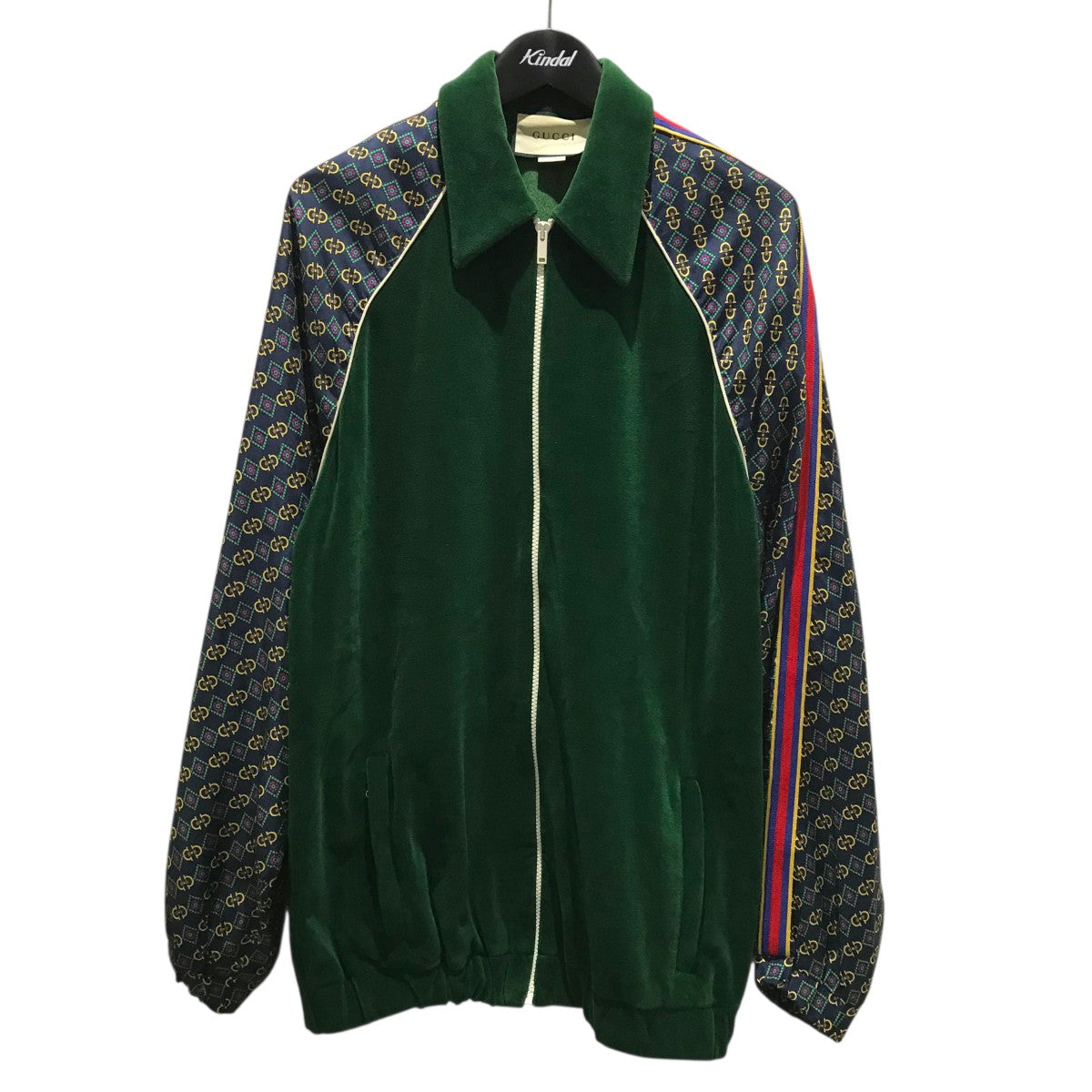 GUCCI ベロア切替ジャケット572725 古着・中古-1枚目のアイテム画像