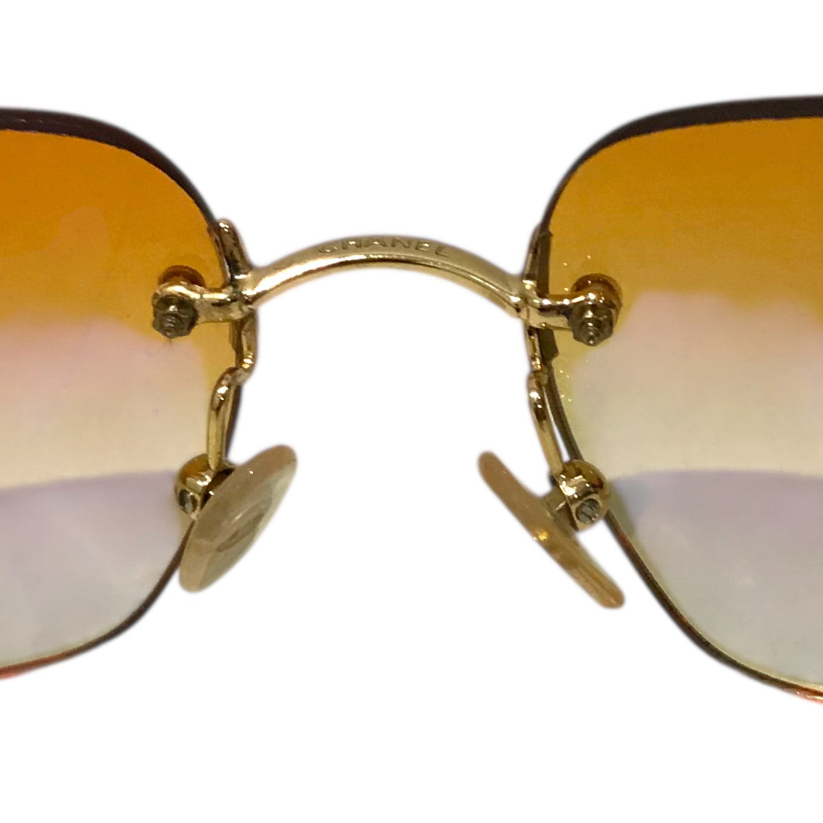 中古美品シャネルサングラスゴールドフレームレディース4258-B 中古美品シャネルサングラスゴールドフレームレディース4258-B