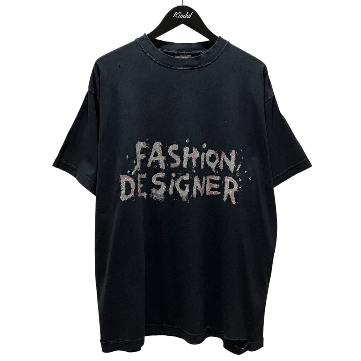 BALENCIAGA ダメージ加工Tシャツ831305 古着・中古-1枚目のアイテム画像