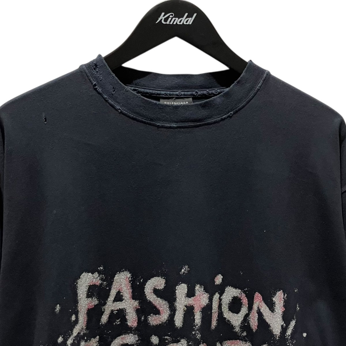 BALENCIAGA ダメージ加工Tシャツ831305 古着・中古-3枚目のアイテム画像