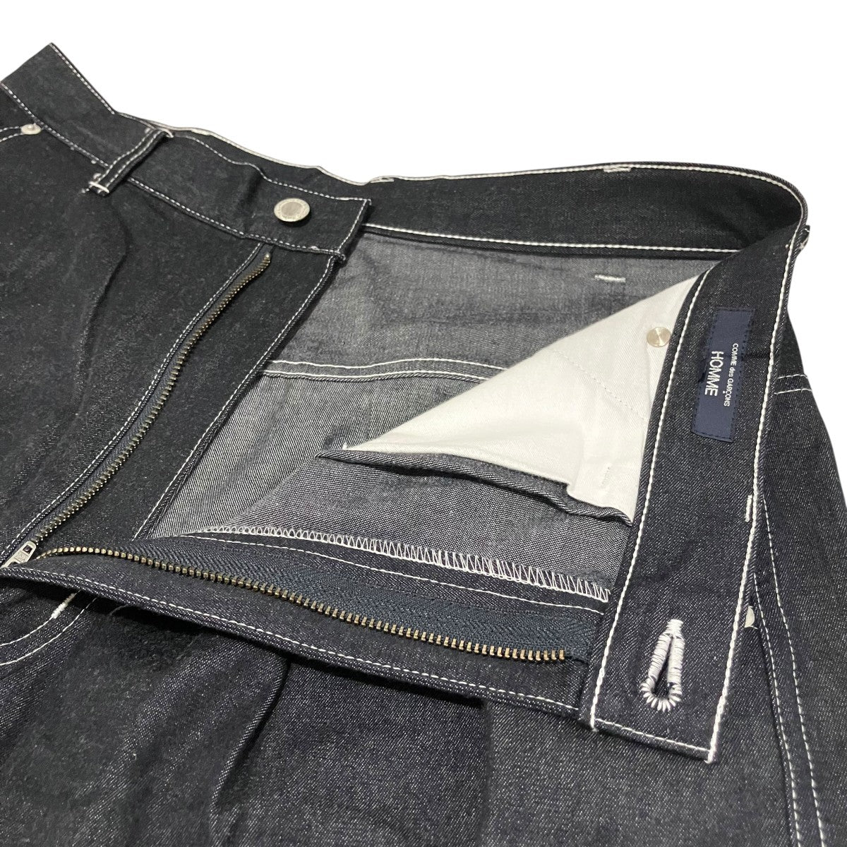 COMME des GARCONS HOMME 綿ナイロンツイルデニムショーツHO-P010 古着・中古-5枚目のアイテム画像