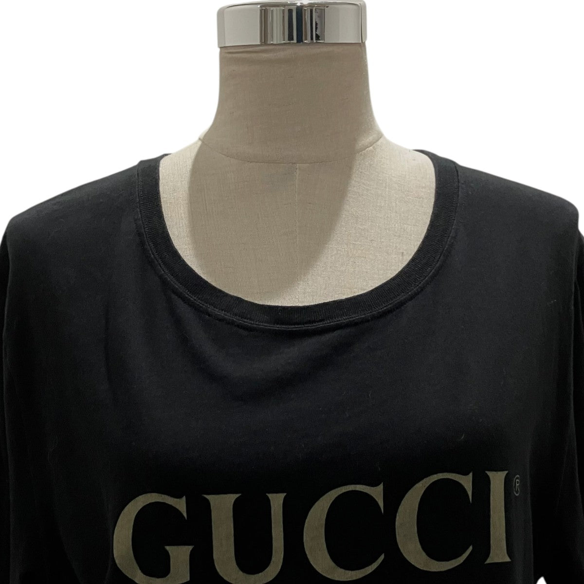 GUCCI 【Washed Oversized T-Shirt】ウォッシュドロゴTシャツ440103 古着・中古-4枚目のアイテム画像