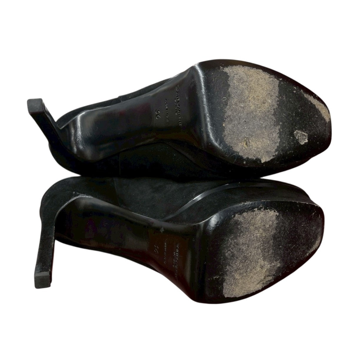 Saint Laurent Paris(サンローランパリ) レザー×スウェードヒール