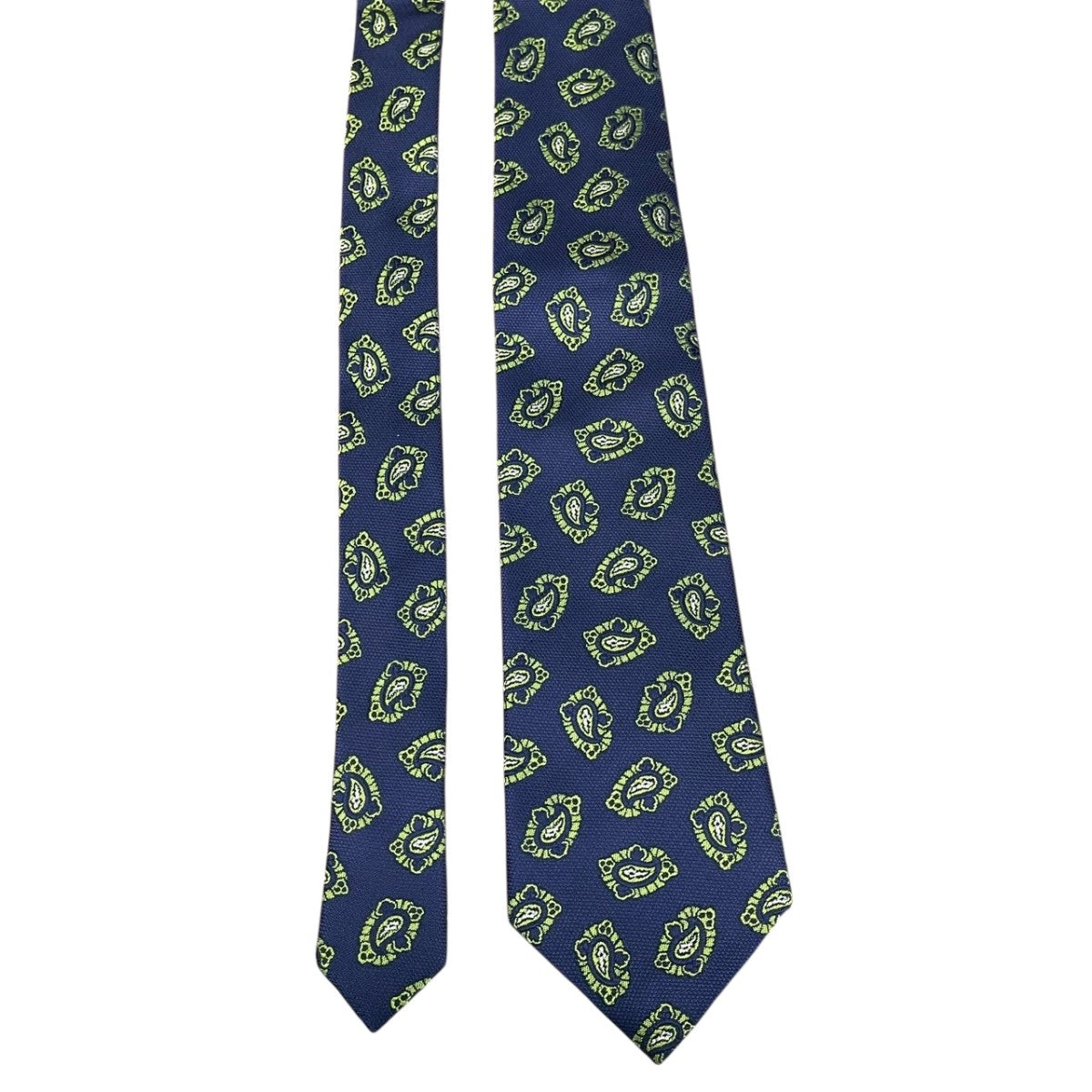 ETROネクタイ 【新品】 ETRO(エトロ) ペイズリーネクタイ ネイビー×グリーン｜【公式