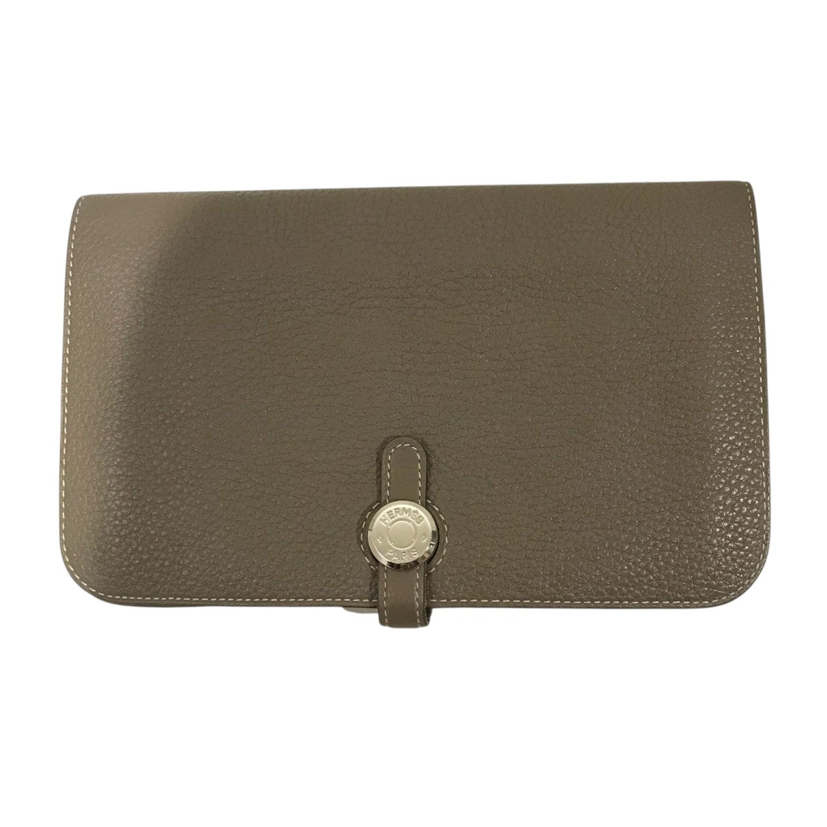 HERMES(エルメス) 【ドゴン GM】ウォレット A刻印(2017年) エトゥープ