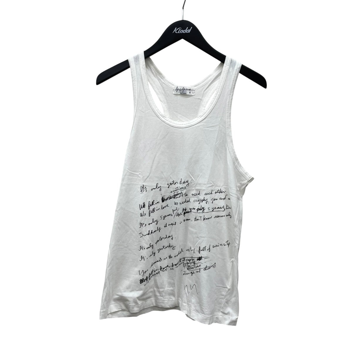 Yohji Yamamoto pour homme タンクトップHH-T35-085 古着・中古-1枚目のアイテム画像