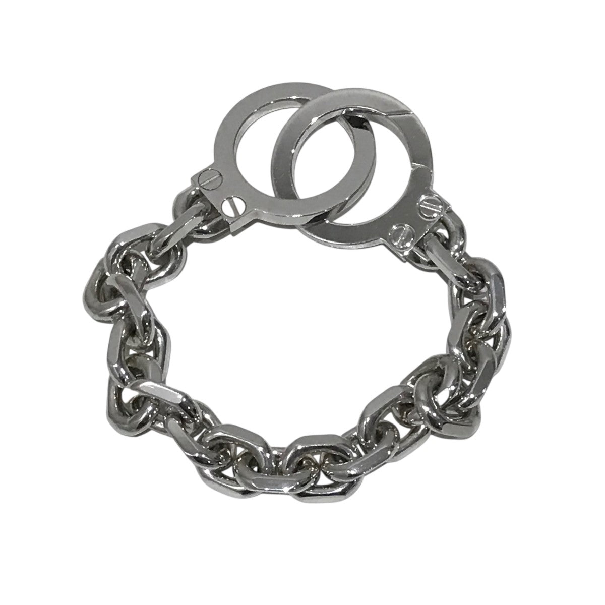 CELINE(セリーヌ) ハンドカフチェーンブレスレット シルバー｜【公式