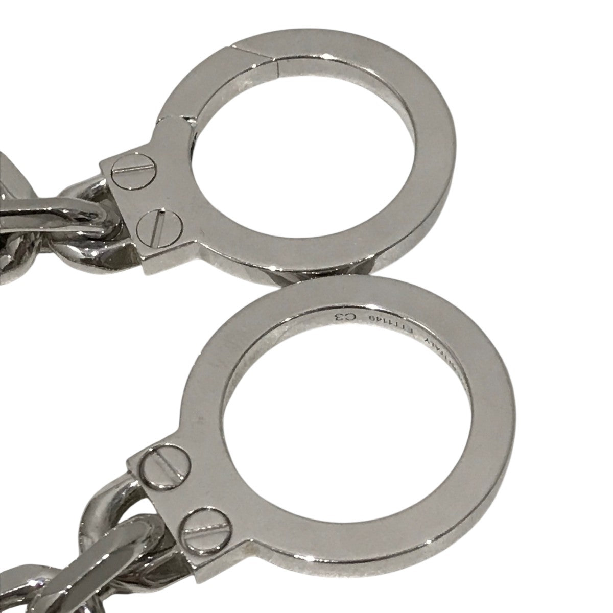 CELINE(セリーヌ) ハンドカフチェーンブレスレット シルバー｜【公式