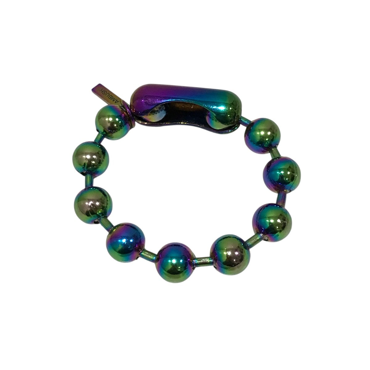 AMBUSH(アンブッシュ) ロゴプレートミサンガブレスレット ブルー