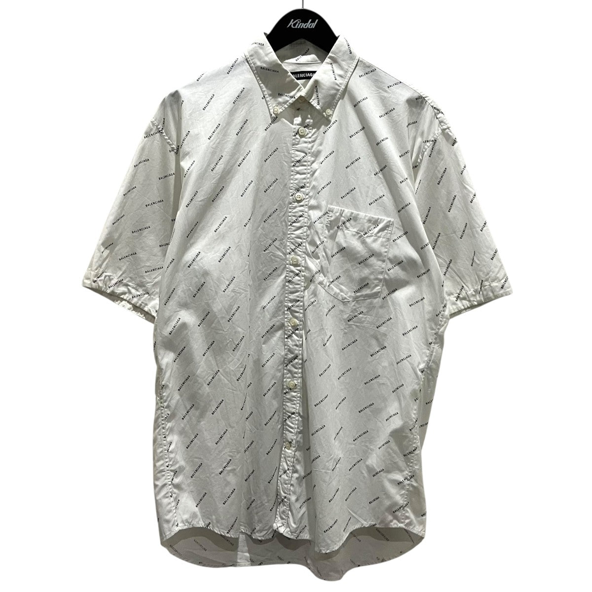 BALENCIAGA 総柄半袖シャツ534332 古着・中古-1枚目のアイテム画像
