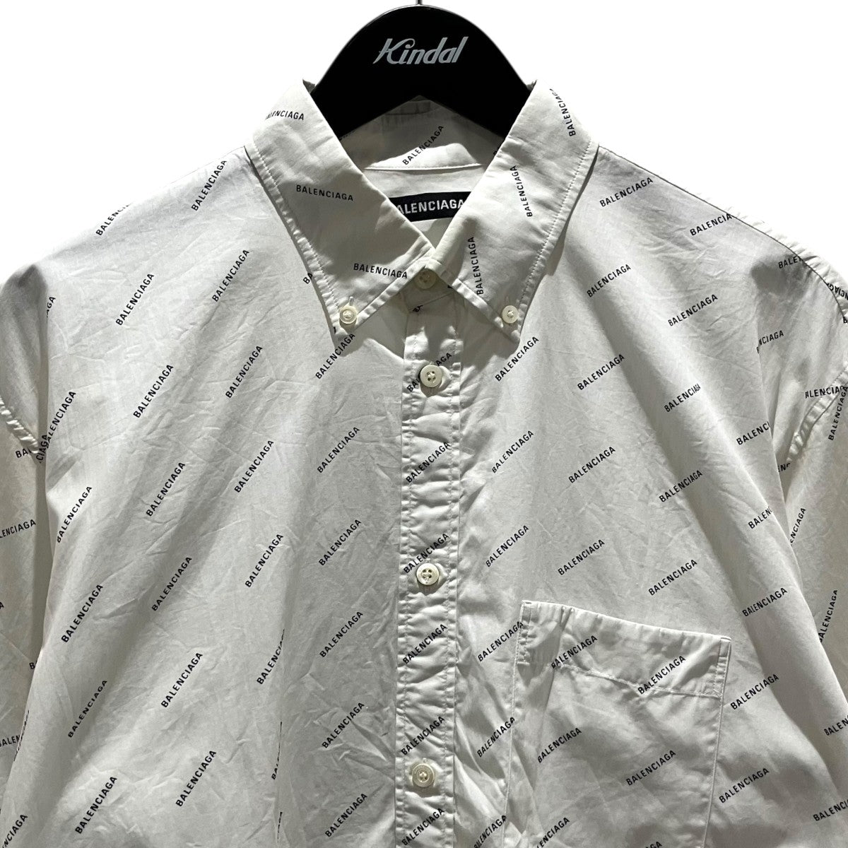 BALENCIAGA 総柄半袖シャツ534332 古着・中古-3枚目のアイテム画像