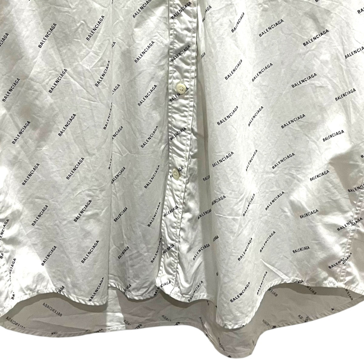 BALENCIAGA 総柄半袖シャツ534332 古着・中古-4枚目のアイテム画像