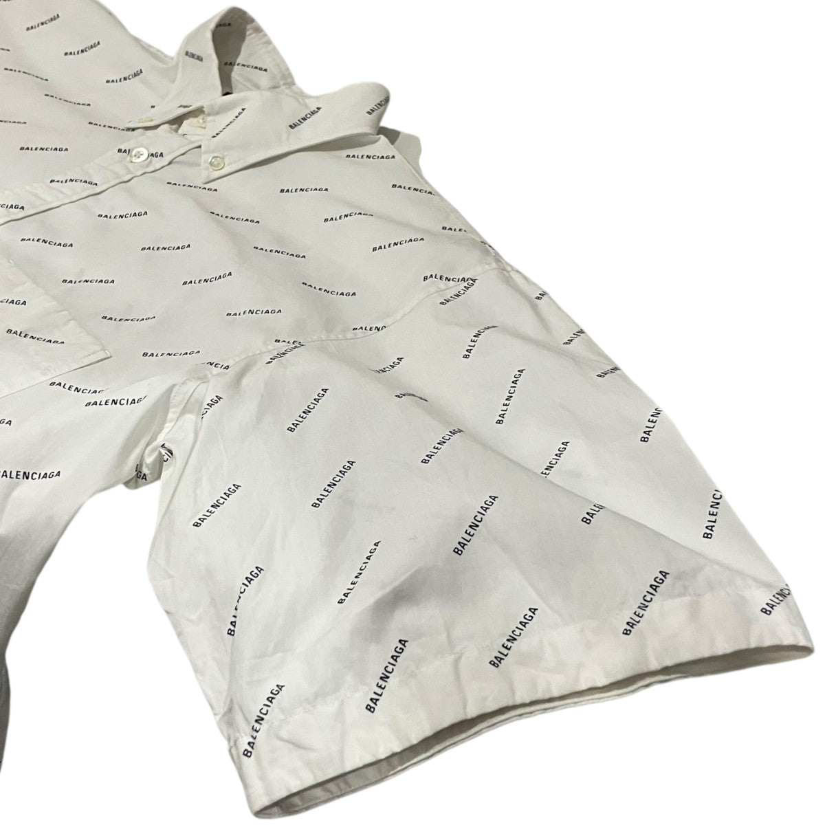 BALENCIAGA 総柄半袖シャツ534332 古着・中古-5枚目のアイテム画像