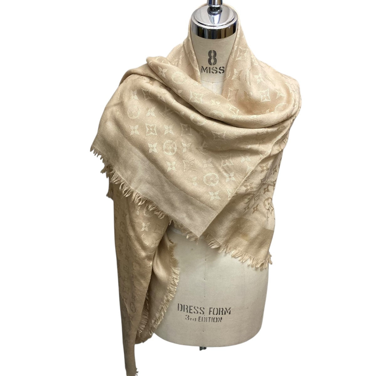 未使用品　箱付き　LOUIS VUITTON モノグラム　ショール　402336 楽天市場】LOUIS VUITTON ルイヴィトン 402336 大判 ストール シルク60