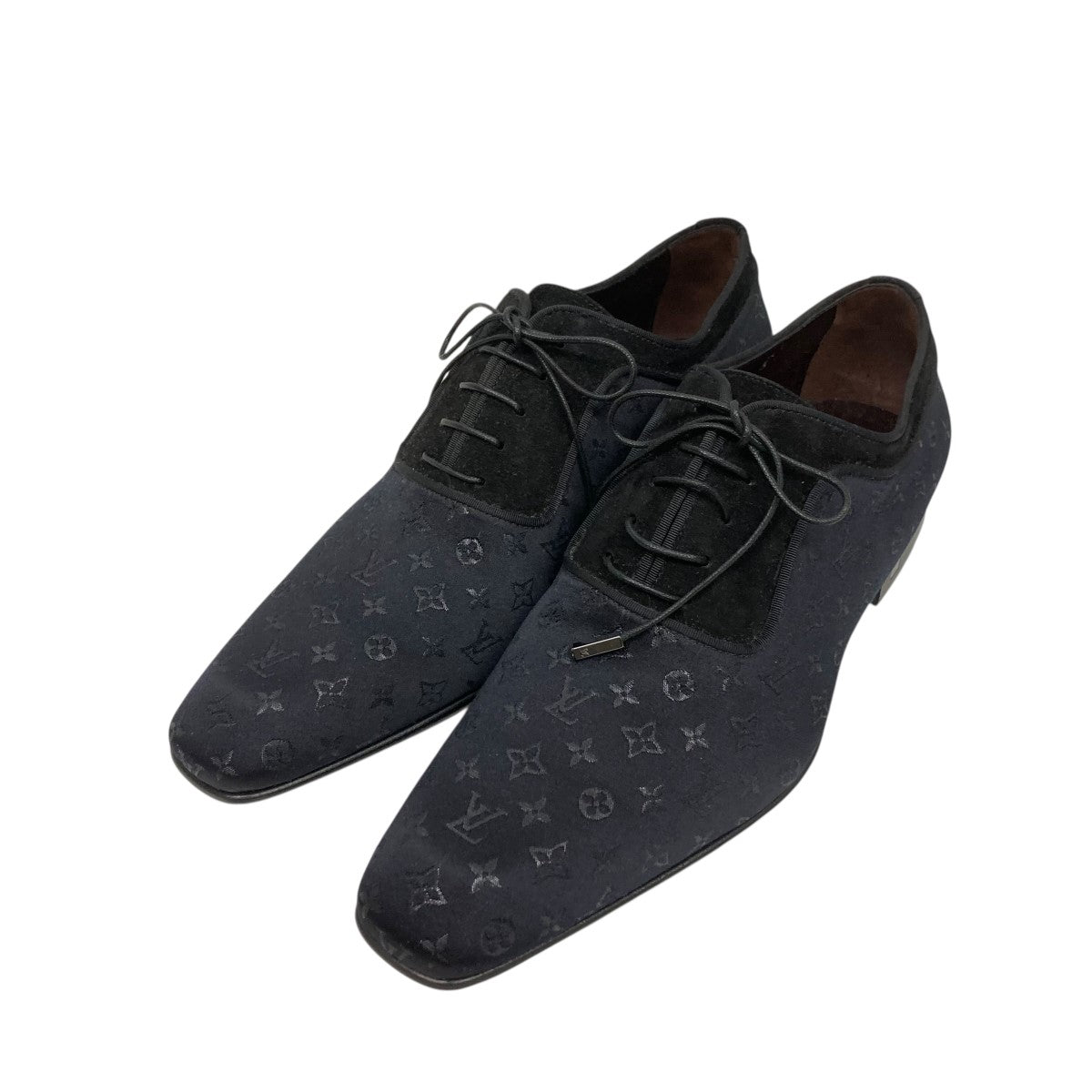 LOUIS VUITTON モノグラムサテンシューズ 古着・中古-1枚目のアイテム画像