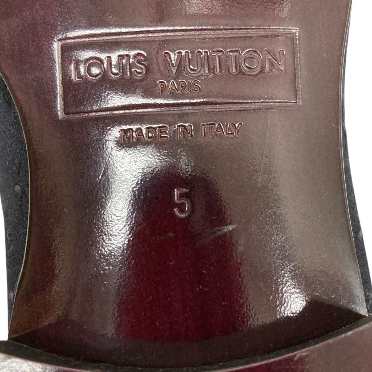 LOUIS VUITTON モノグラムサテンシューズ 古着・中古-7枚目のアイテム画像