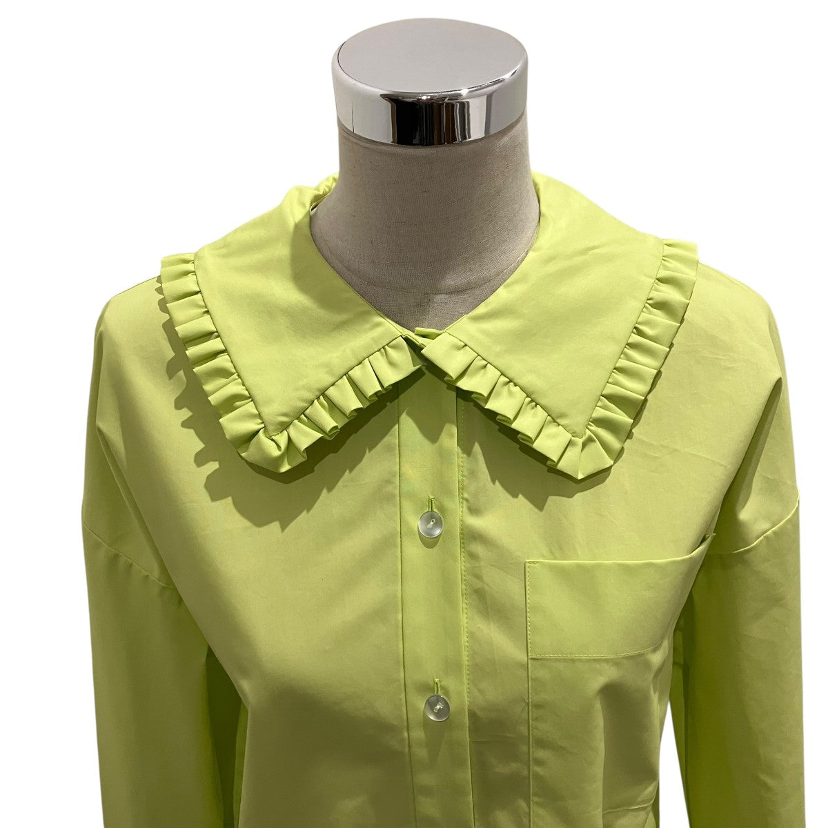 ENFOLD 【FRILL-COLLAR SHIRT】フリルカラーブラウス300IA130-0351 古着・中古-3枚目のアイテム画像