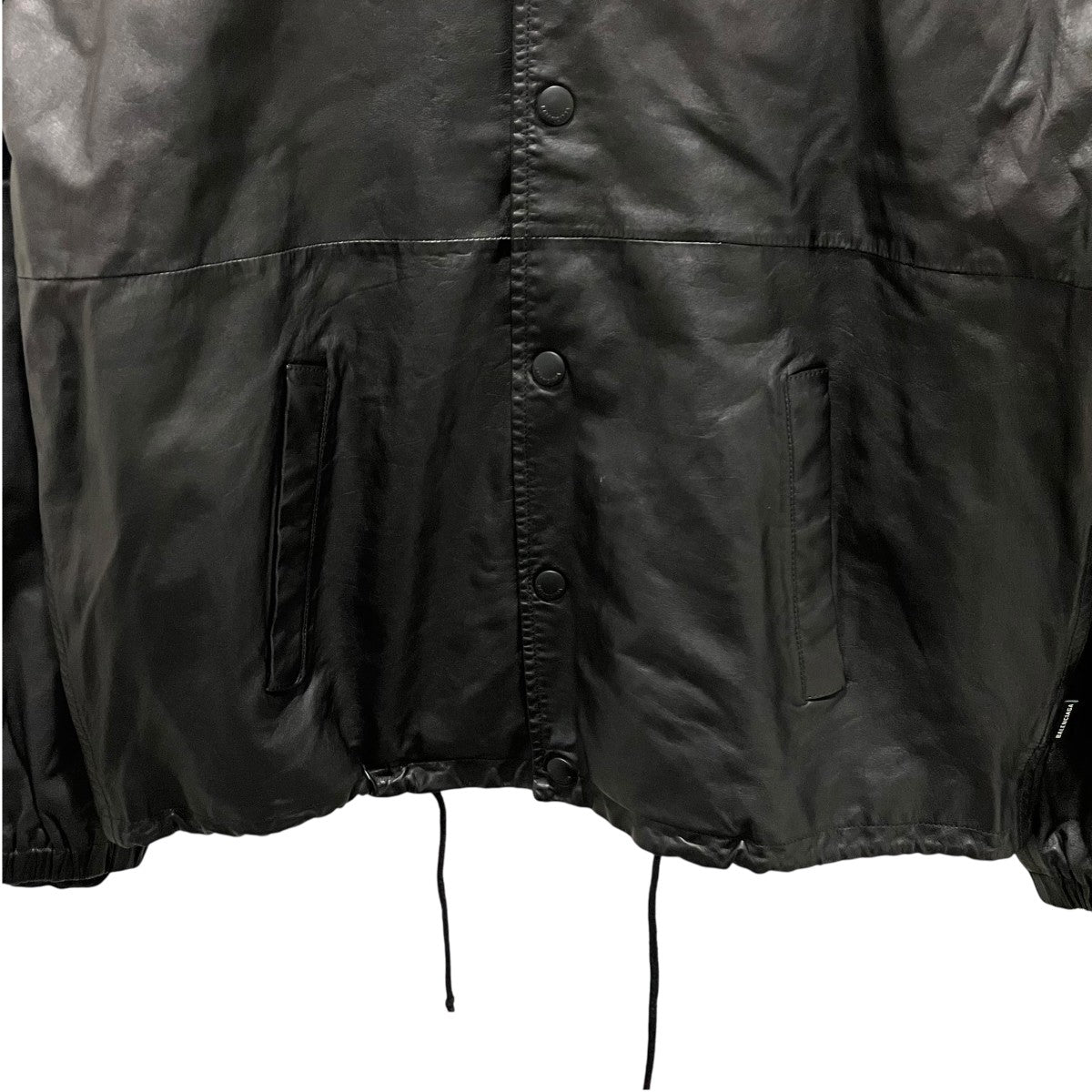 BALENCIAGA ソフトバッファロースキンレザージャケットレザーコーチジャケット626479 古着・中古-4枚目のアイテム画像