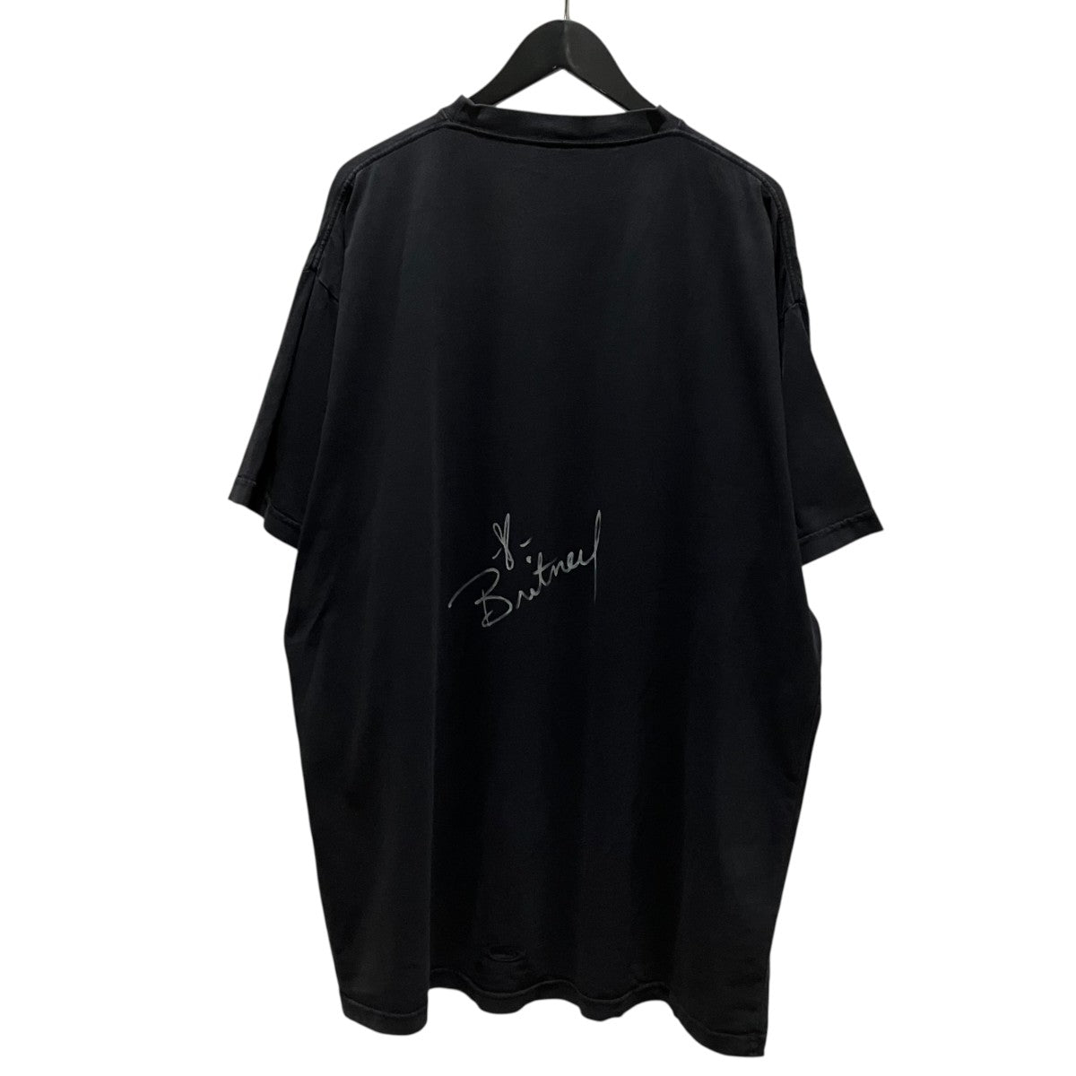 BALENCIAGA ブリトニープリントオーバーサイズTシャツ850345 TTVJ6 古着・中古-2枚目のアイテム画像