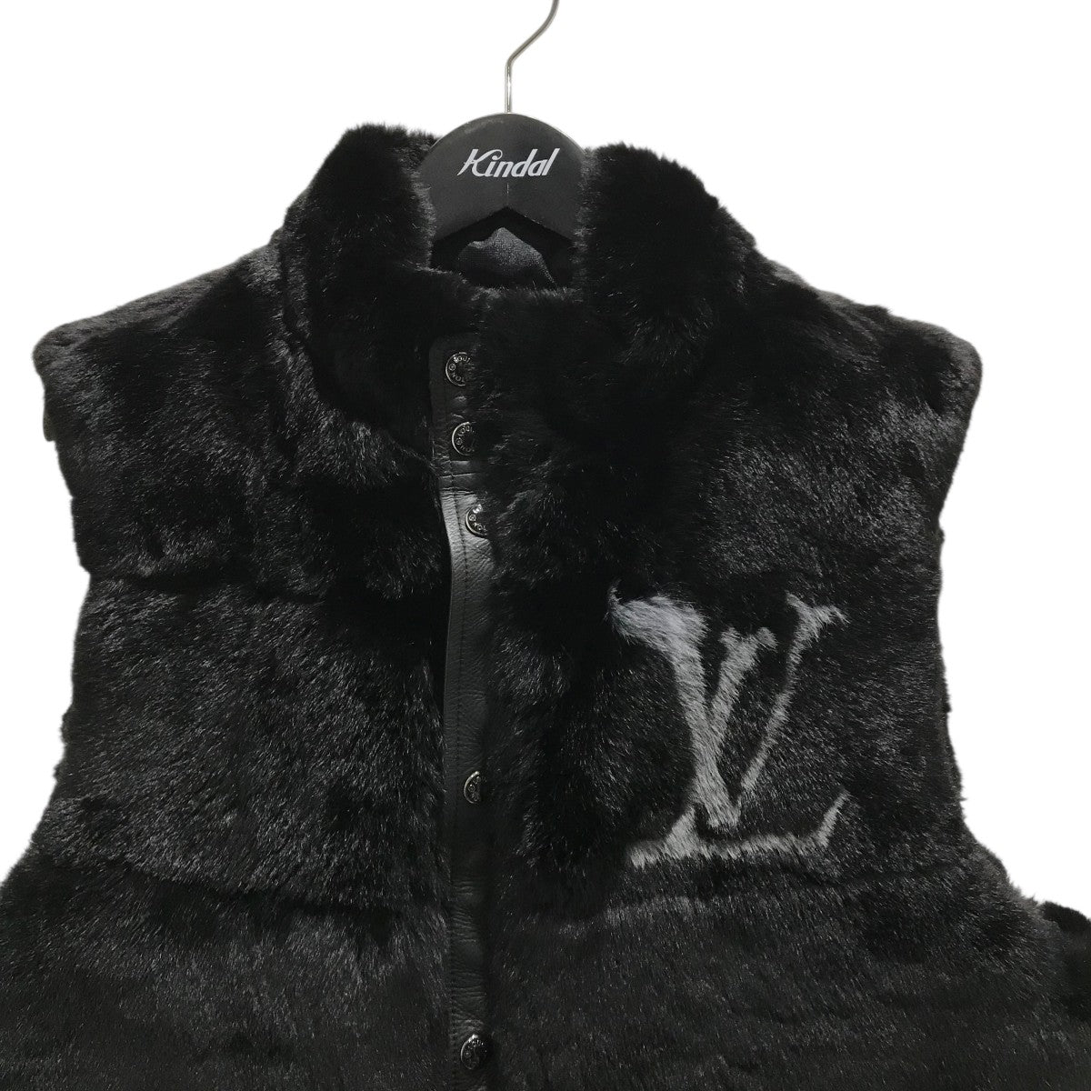 adagietto リバーシブルニットダウンベスト 黒 ラビットファー M-L LOUIS VUITTON】ルイヴィトン『ラビットファー リバーシブル ダウン