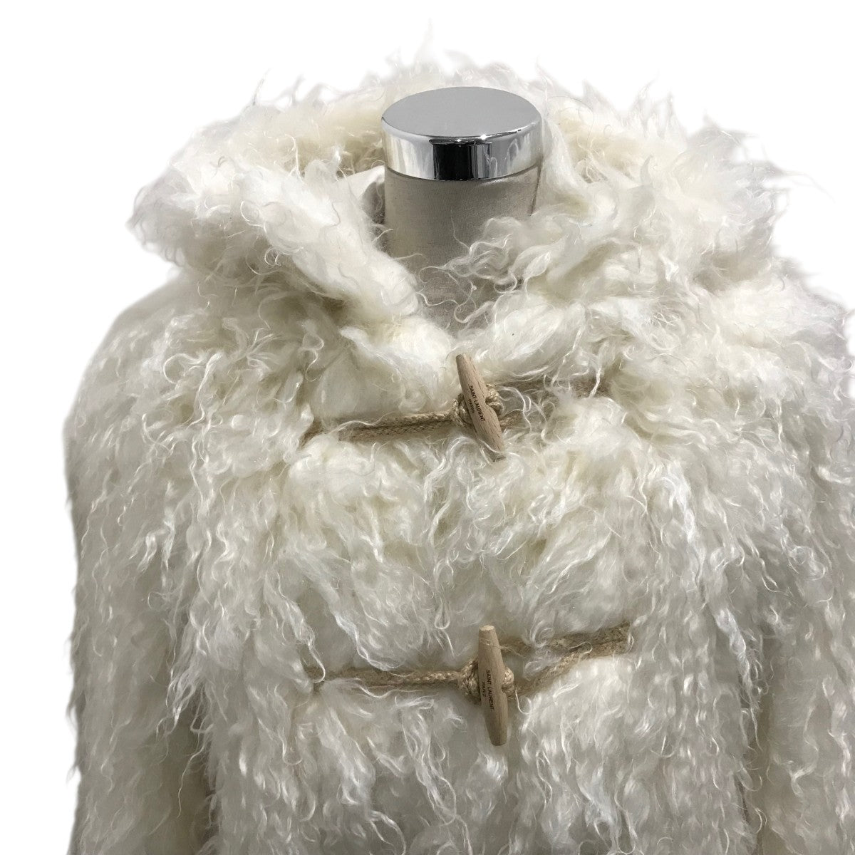 Saint Laurent Paris モヘヤ混トグルコート 古着・中古-3枚目のアイテム画像