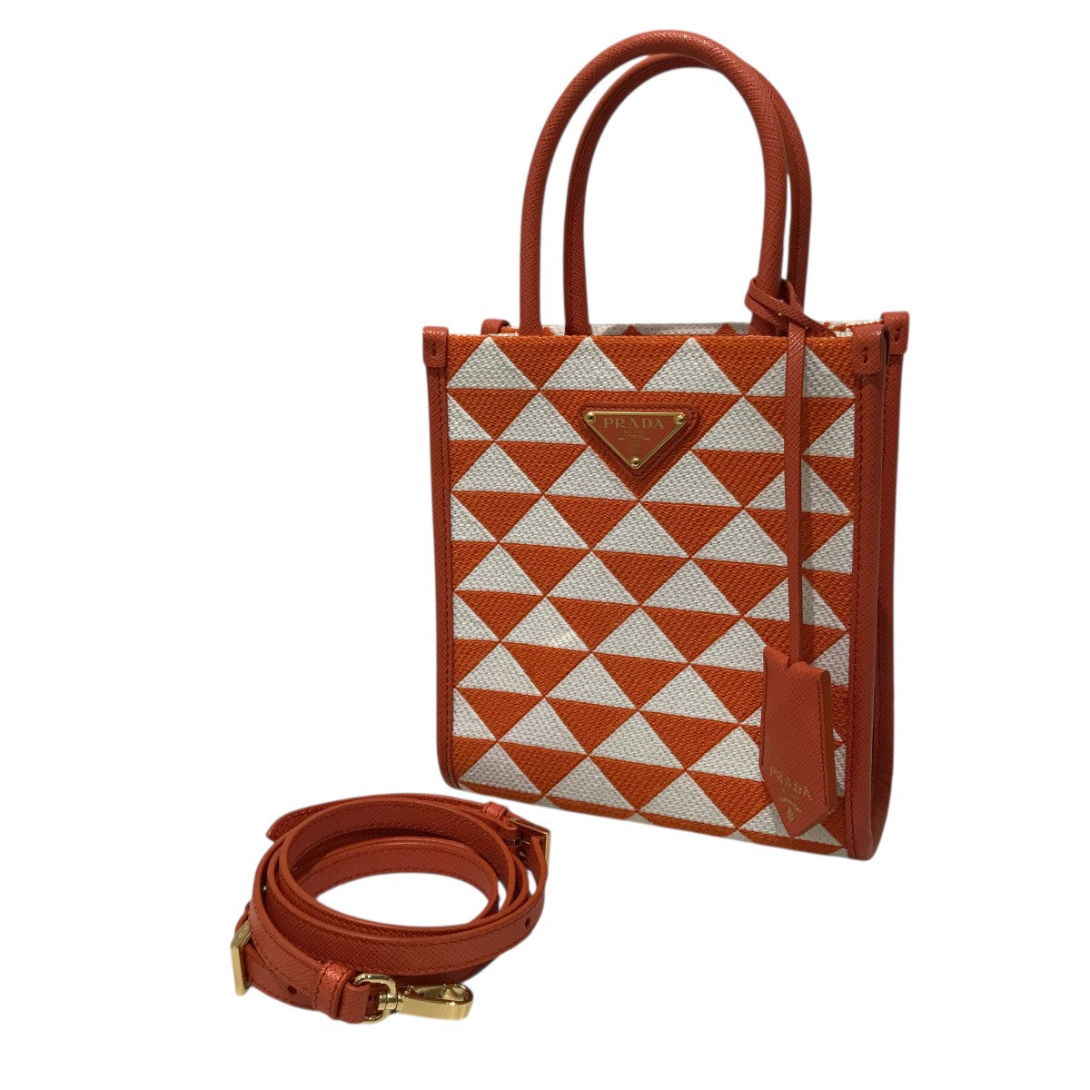 TRIANGOLO JACQUARD2WAYバッグ1BA355