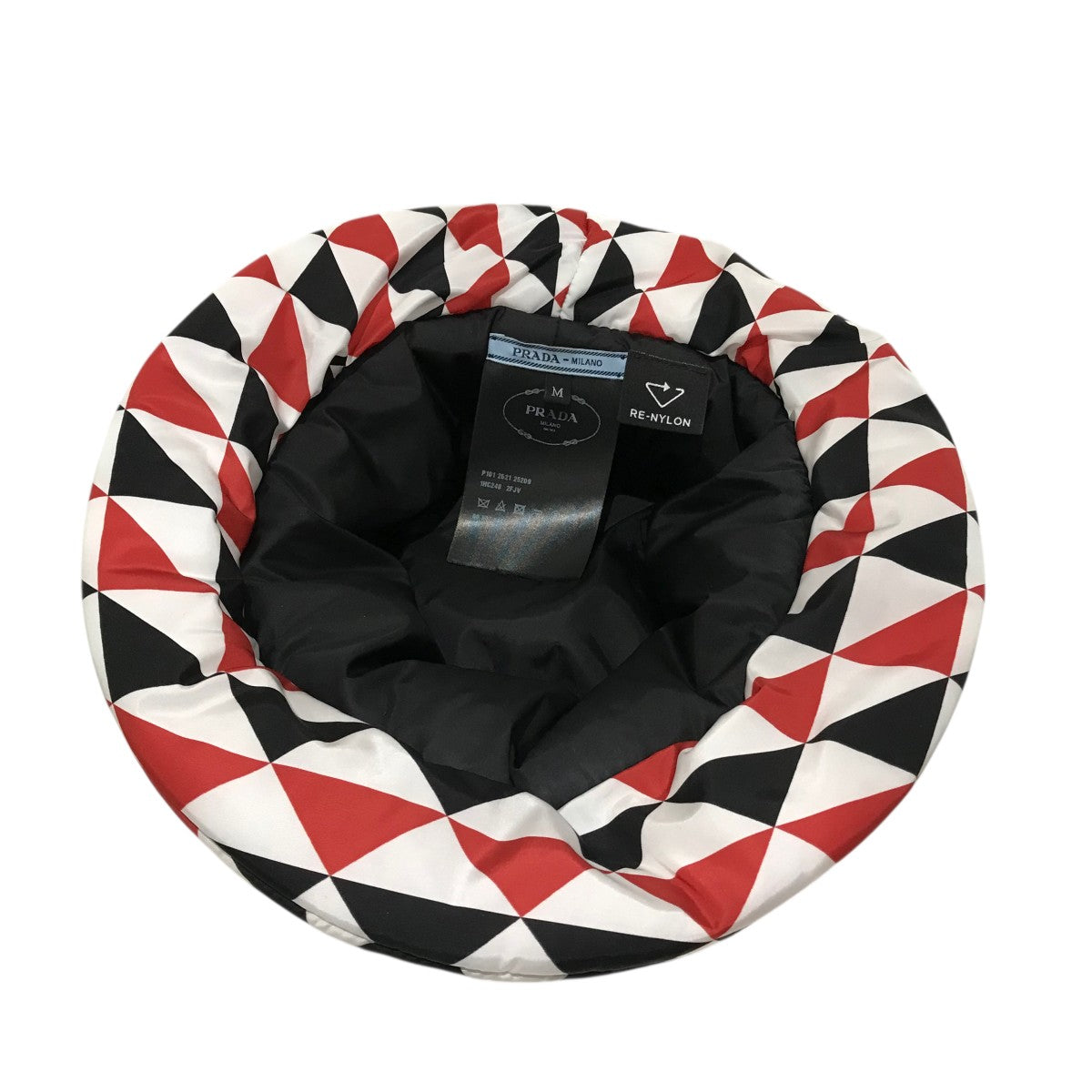 PRADA トライアングルジャガードハット1GC248 古着・中古-6枚目のアイテム画像