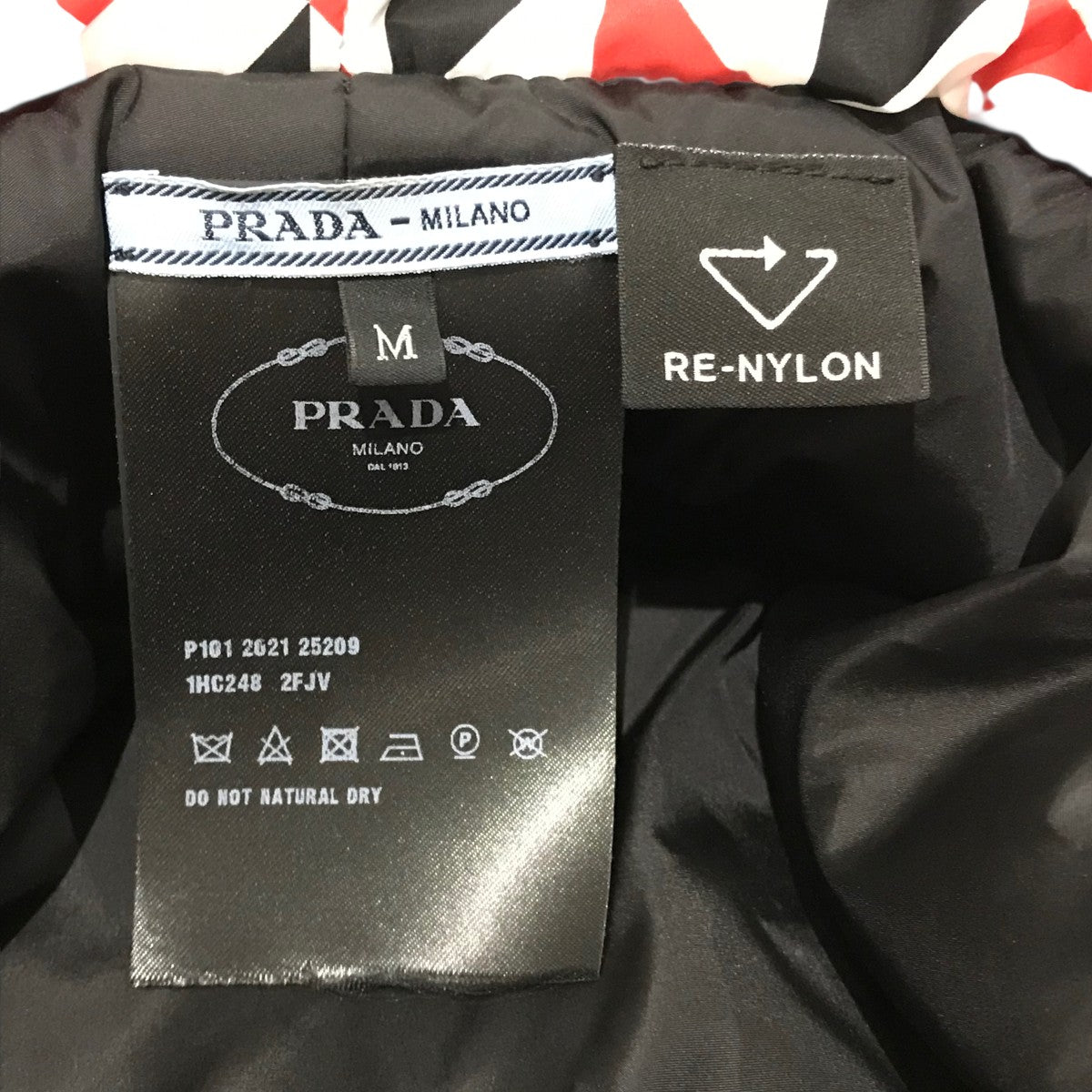 PRADA トライアングルジャガードハット1GC248 古着・中古-7枚目のアイテム画像
