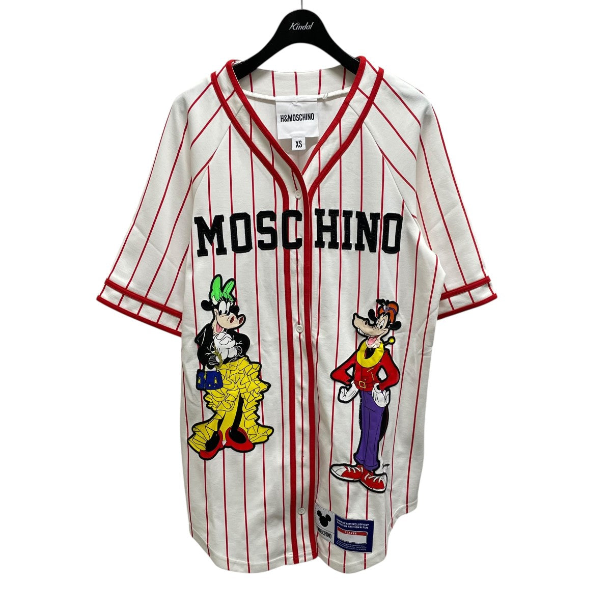 H＆M×MOSCHINO ベースボールシャツ 古着・中古-1枚目のアイテム画像